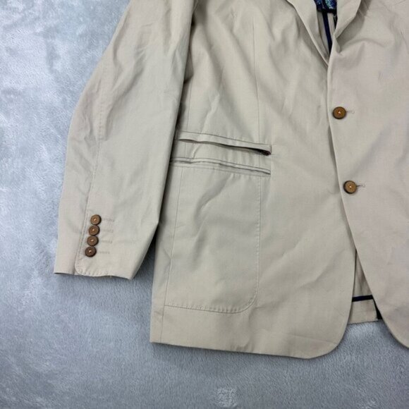 Robert Graham Tan Classic Fit Blazer Mens Size 42 - Picture 6 of 6